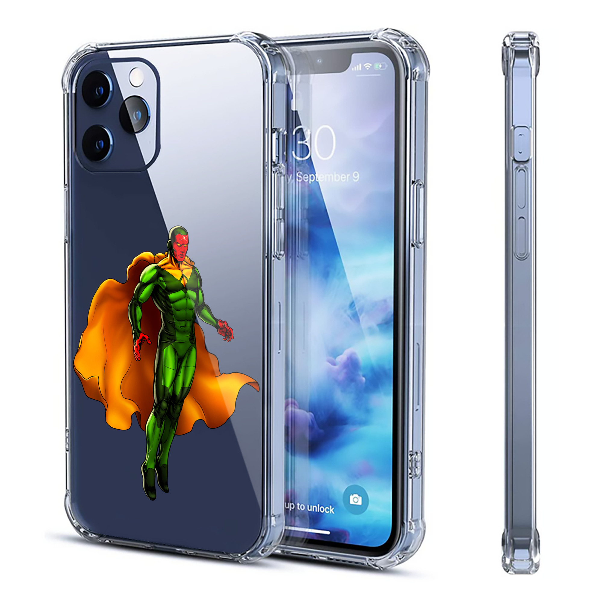 （画像用） アベンジャーズ The Avengers 【iPhone 12シリーズ対応】透明スマホケース（クリアソフトケース）